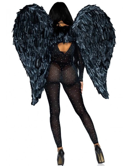 Leg Avenue Deluxe feather wings black